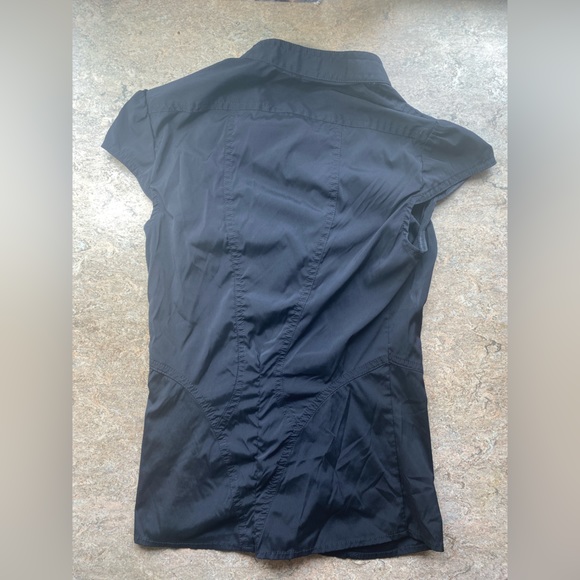 Vintage Express Goth Ruffle Top - Picture 3 of 5